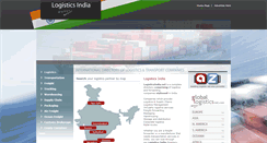 Desktop Screenshot of logisticsindia.net